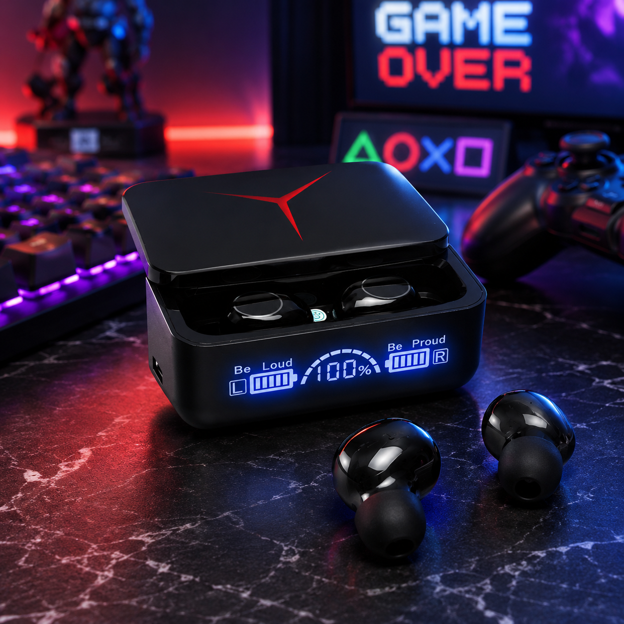 Audífonos M90 Pro - Diseño Gamer que Destaca