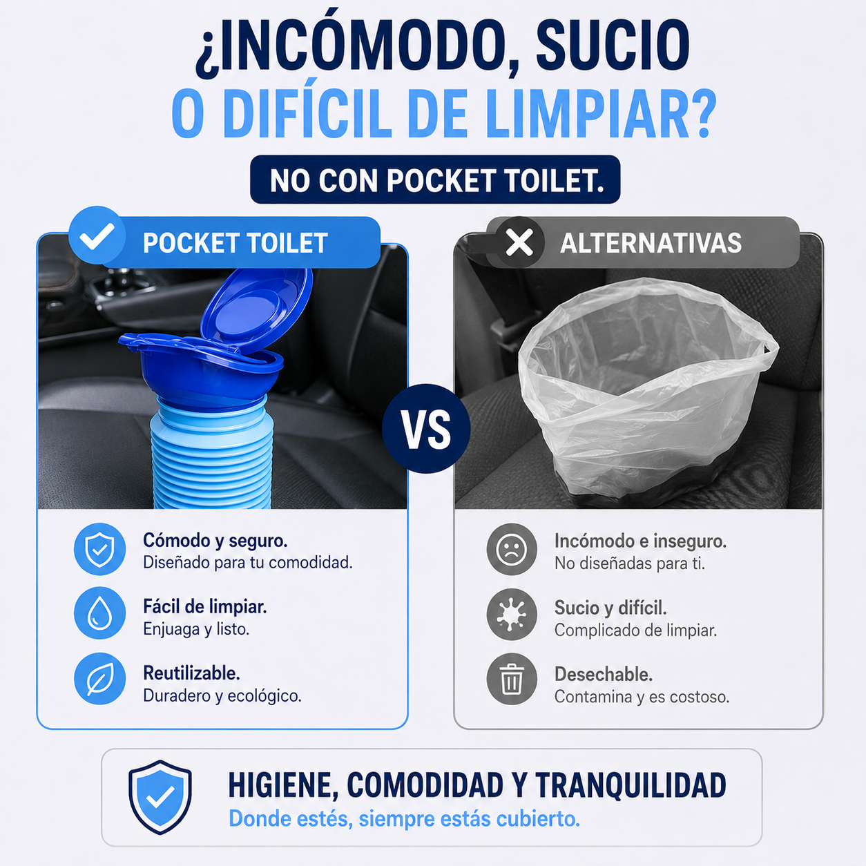 Pocket Toilet - No busques un baño, lleva uno contigo