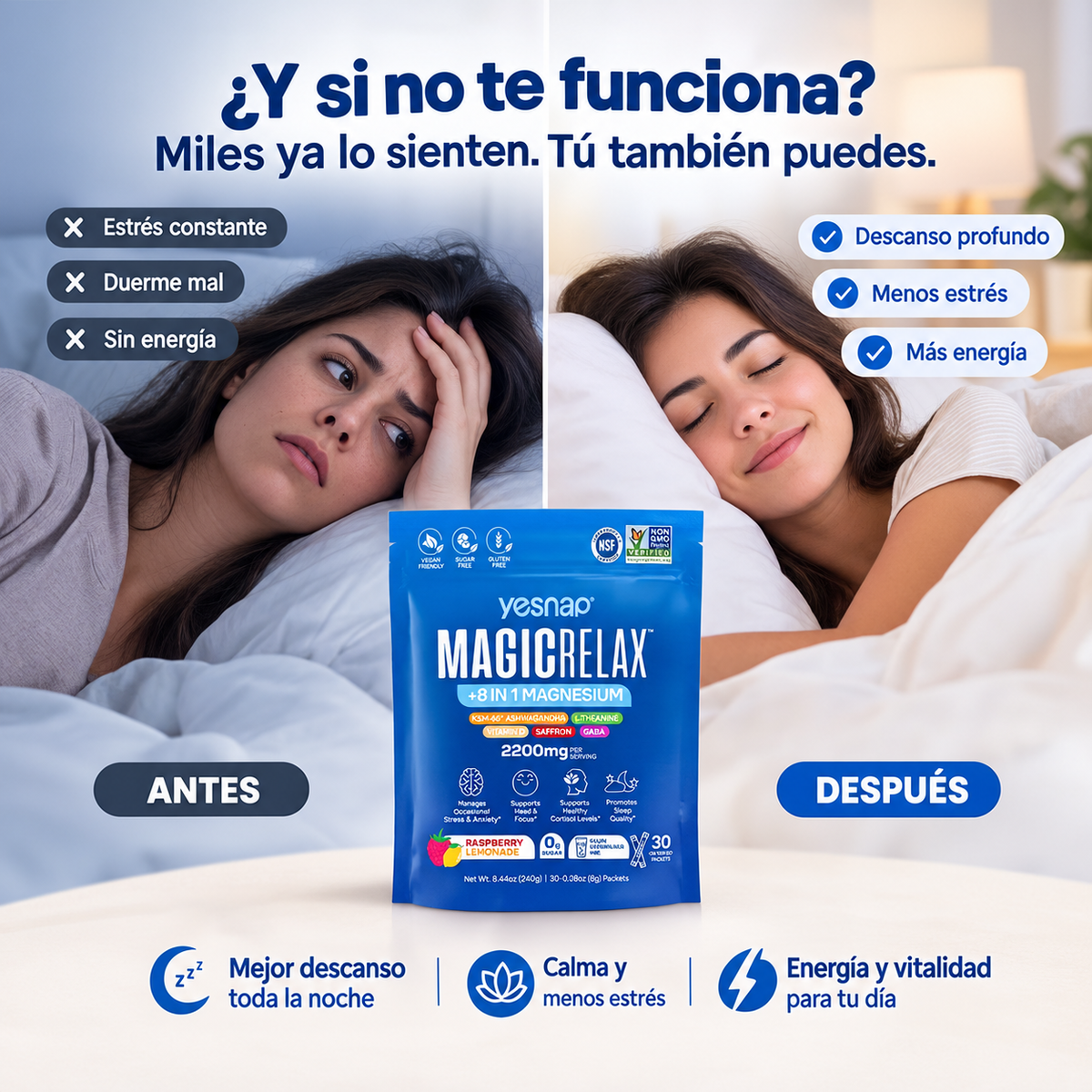 MagicRelax Yesnap - Calma, descanso y energía