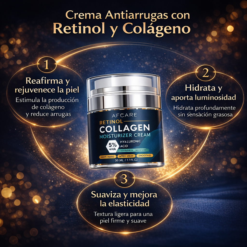 AFCARE™: Crema Antiarrugas con Retinol y Colágeno