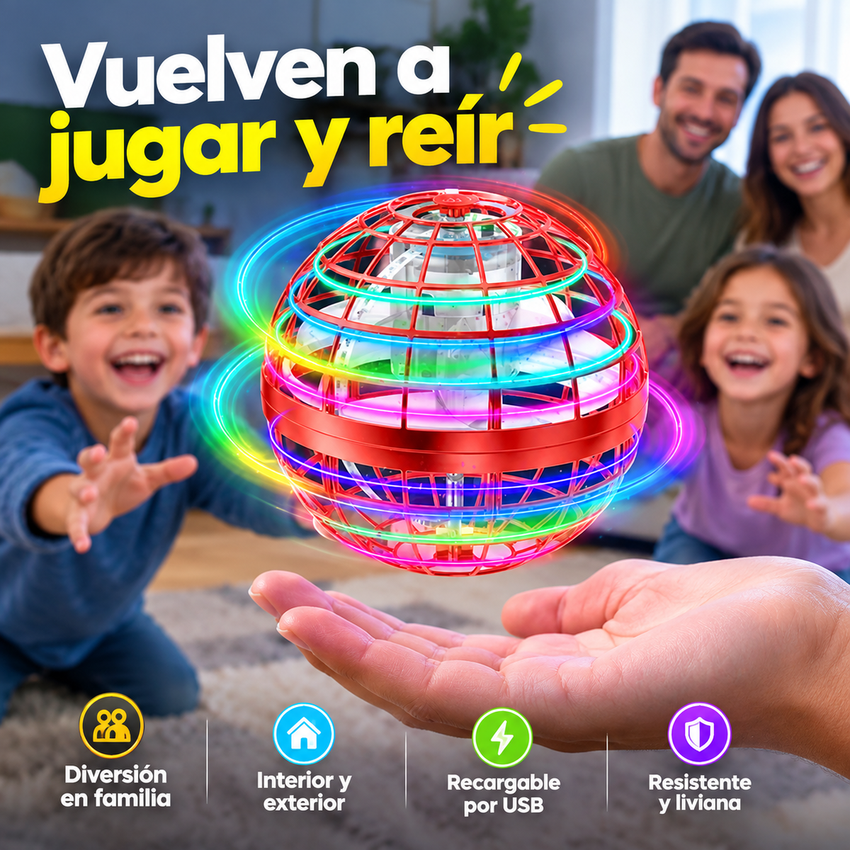 FlyOrb Boomerang - Diversión en familia, lejos del celular