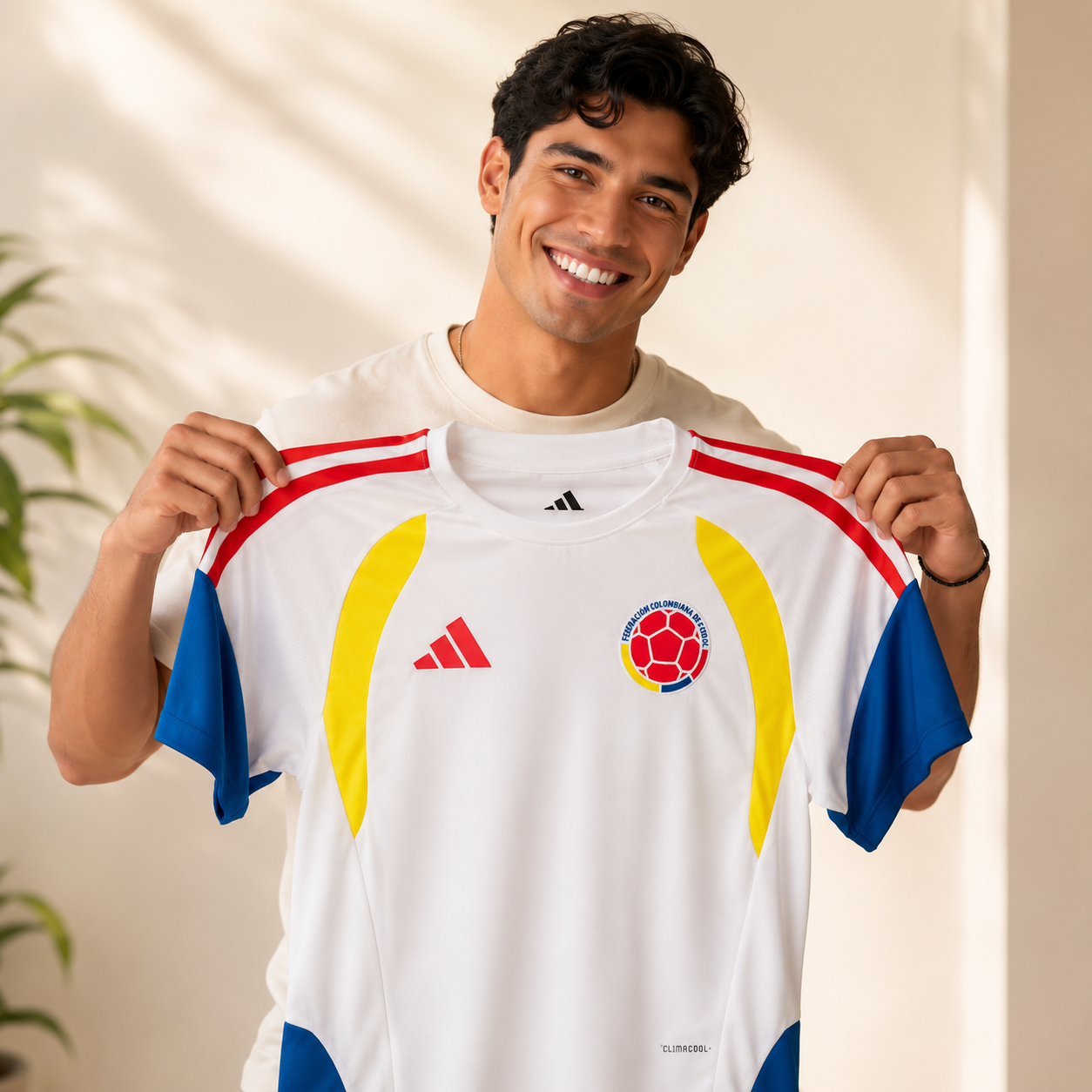 Camiseta Colombia Blanca De Entrenamiento™ – Orgullo colombiano en cada partido