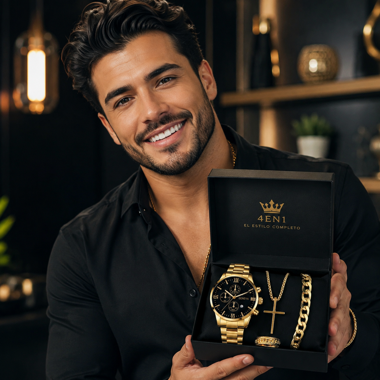 Luxury Set Gold - Regalo que combina elegancia y presencia