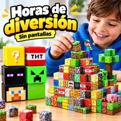Cubomundo Minecraft Magnético - Menos pantallas, más imaginación real