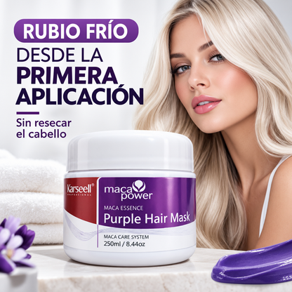 Karseell Purple Hair Mask - Rubio frío sin resecar tu cabello