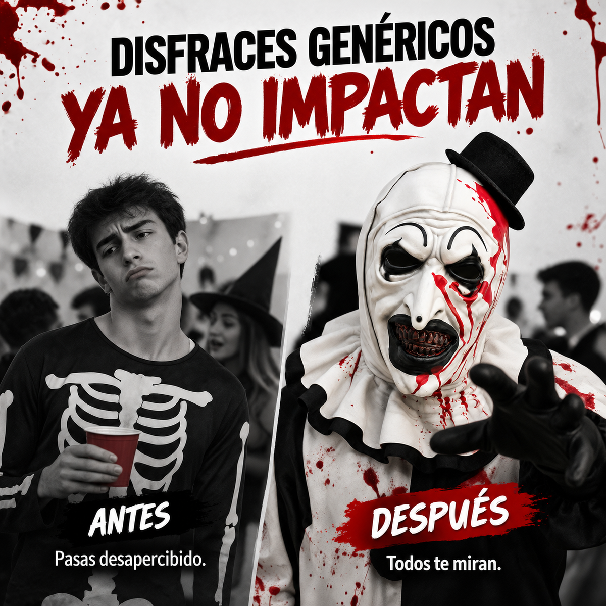 Máscara Art The Clown Terrifier - Terror garantizado