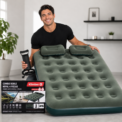 Klimber Comfort Doble - Tu cama cómoda, estés donde estés