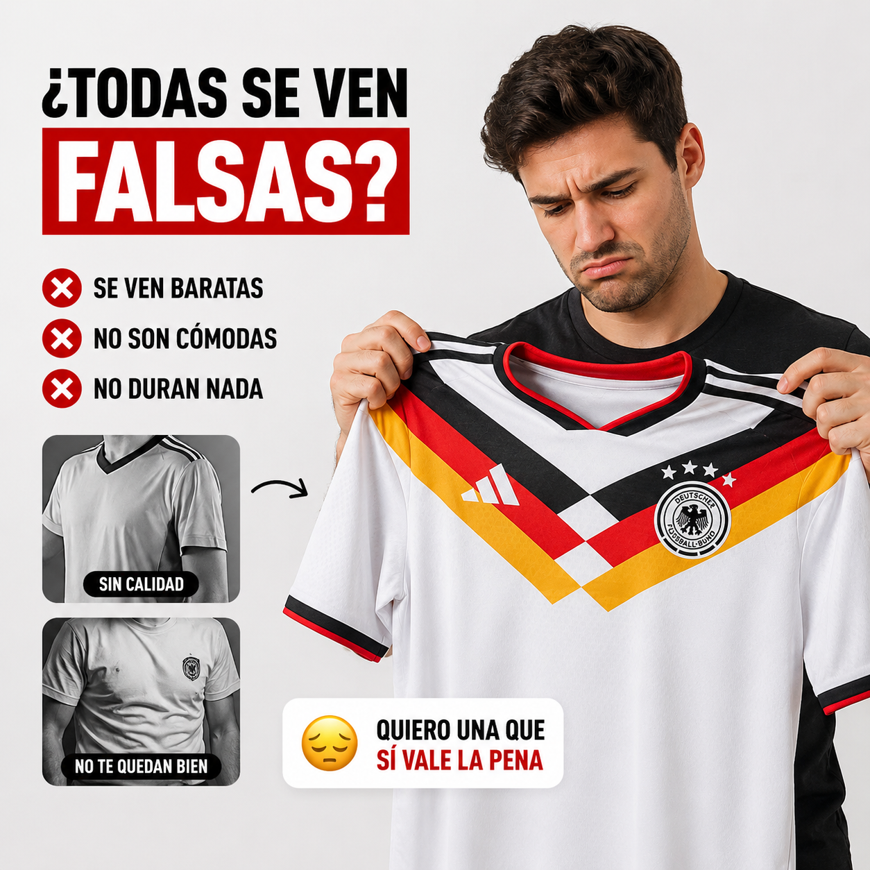 Camiseta Alemania Fan Jersey - Demuestra tu pasión