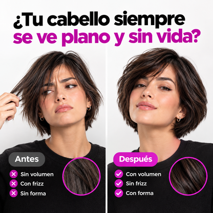 Cepillo Alisador Inalámbrico - Volumen y forma para tu cabello