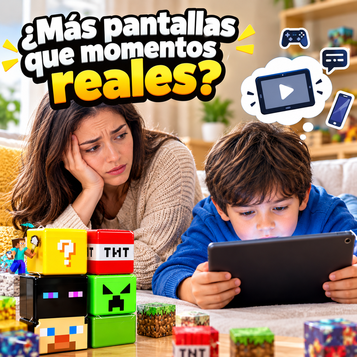 Cubomundo Minecraft Magnético - Menos pantallas, más imaginación real