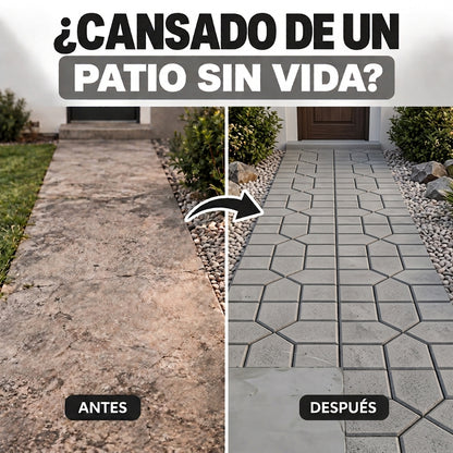 Molde Para Piso Decorativo - Convierte tu cemento en arte tú mismo