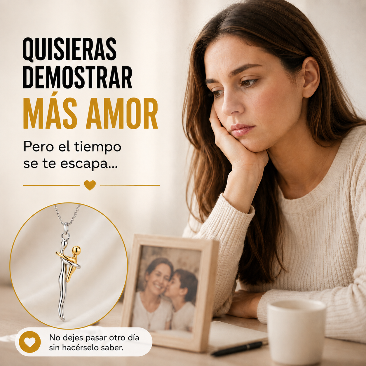 Collar Madre E Hijo - Un abrazo que tu madre siempre llevará