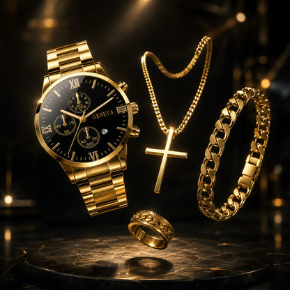 Luxury Set Gold - Regalo que combina elegancia y presencia