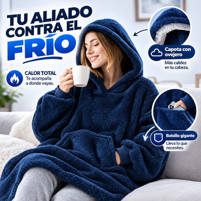 Maxibuzo Térmico Manta con Bolsillo - La cobija que se mueve contigo