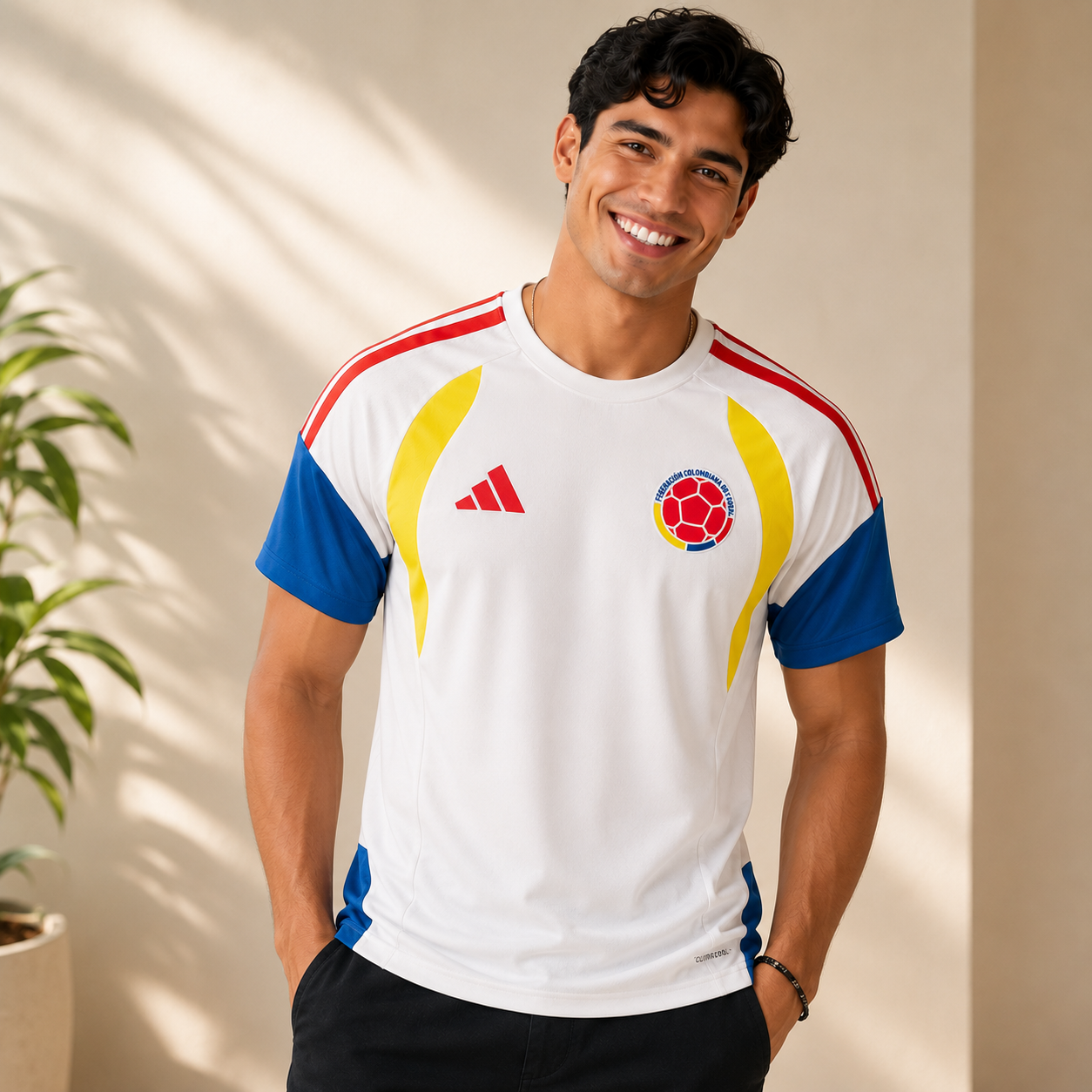 Camiseta Colombia Blanca De Entrenamiento™ – Orgullo colombiano en cada partido