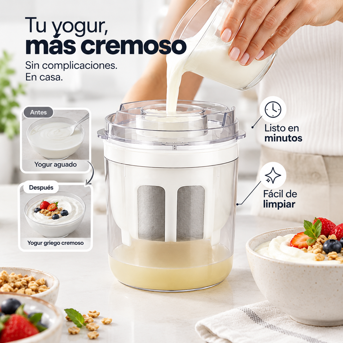 YogurCream Filter - Consigue yogur griego cremoso sin esfuerzo