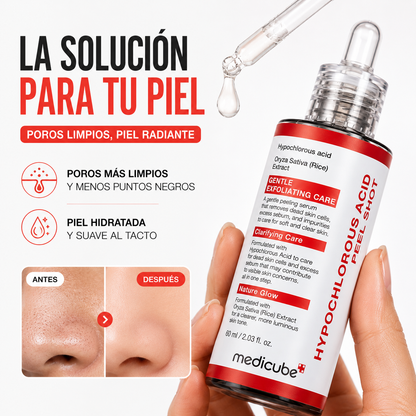 Hypochlorous Acid Peel Shot - Extracto de arroz para un glow radiante