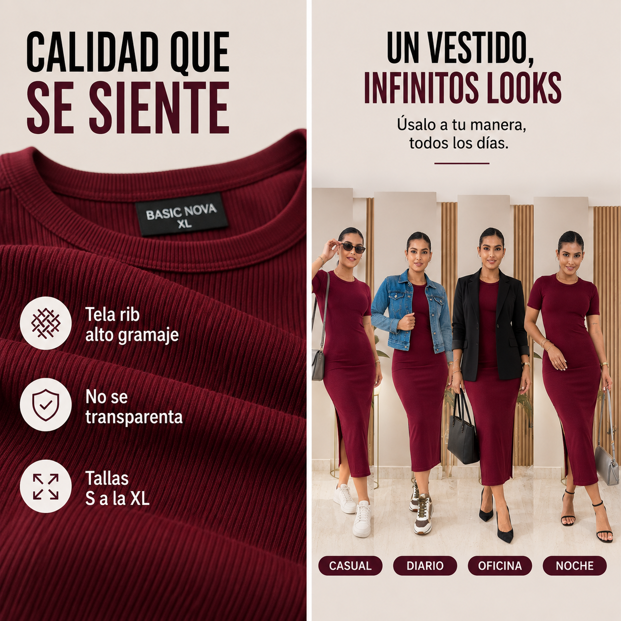 Basic Nova - Un vestido, mil looks distintos