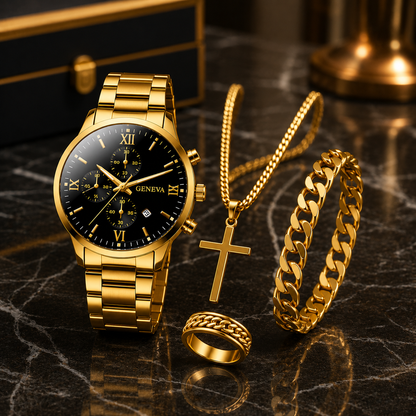 Luxury Set Gold - Regalo que combina elegancia y presencia