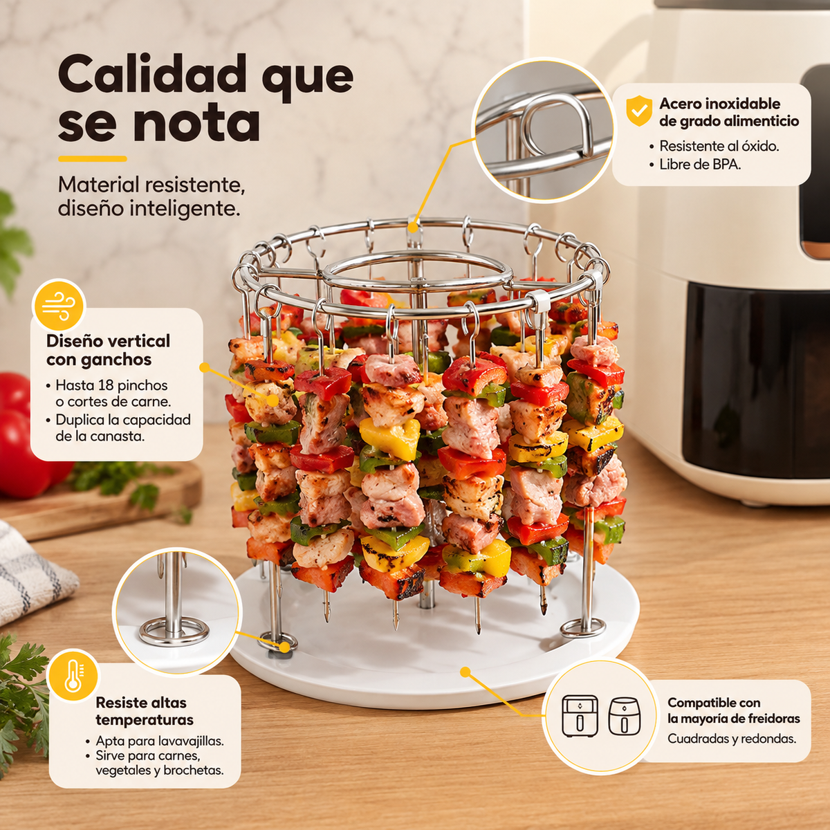 AIRGRILL - Tu freidora, ahora con sabor a asadero