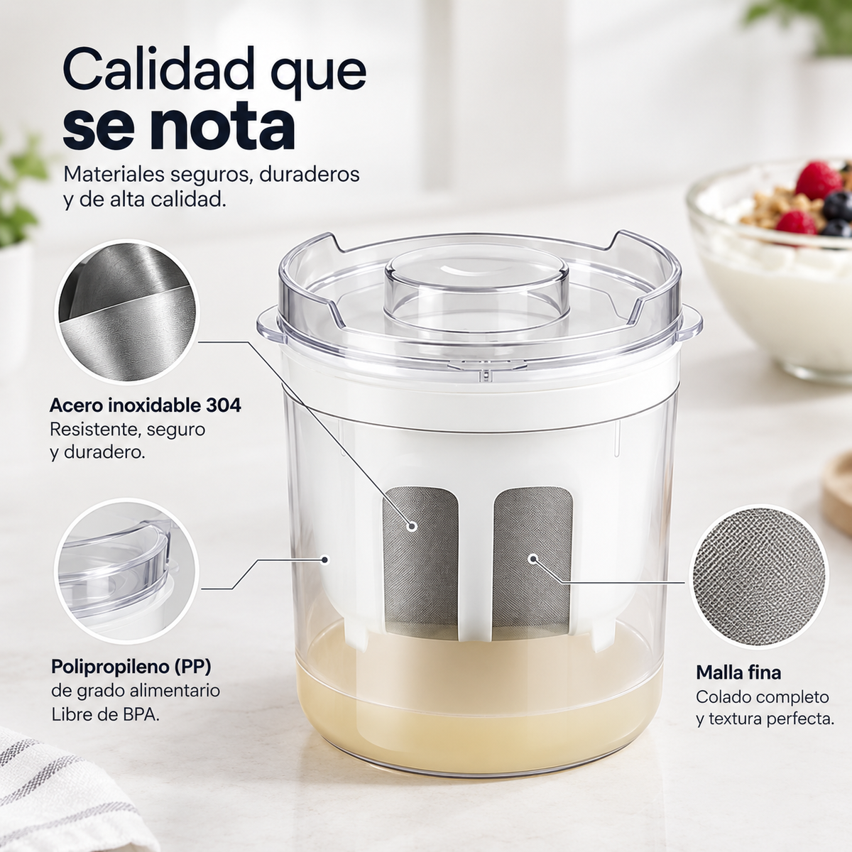YogurCream Filter - Consigue yogur griego cremoso sin esfuerzo