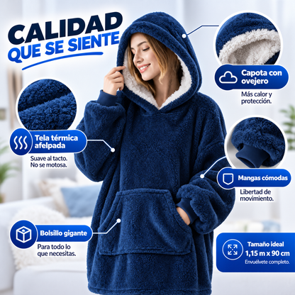Maxibuzo Térmico Manta con Bolsillo - La cobija que se mueve contigo