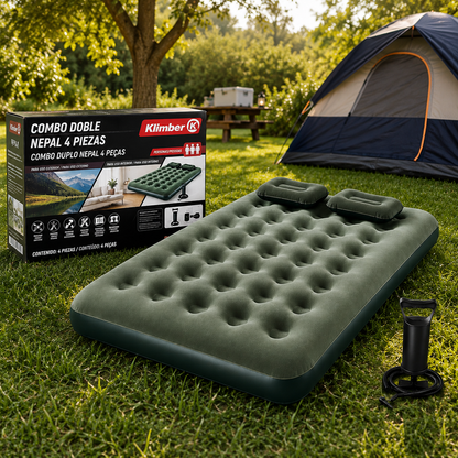 Klimber Comfort Doble - Tu cama cómoda, estés donde estés