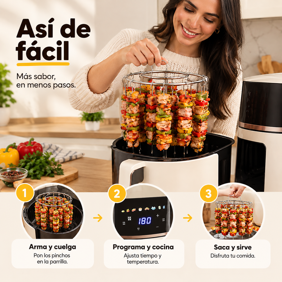 AIRGRILL - Tu freidora, ahora con sabor a asadero