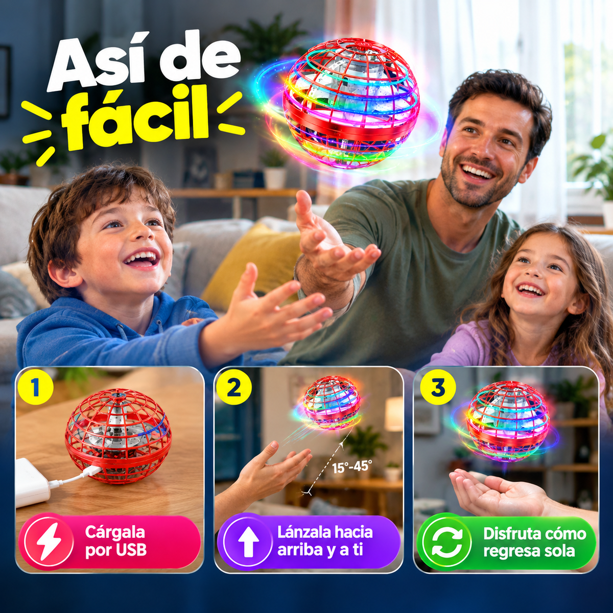 FlyOrb Boomerang - Diversión en familia, lejos del celular