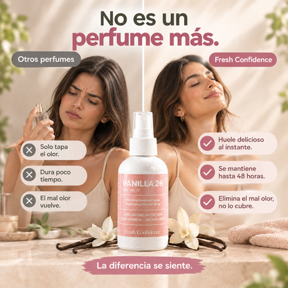 Fresh Confidence - Neutraliza el olor real, no lo disfraza