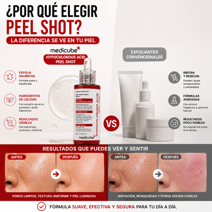 Hypochlorous Acid Peel Shot - Extracto de arroz para un glow radiante