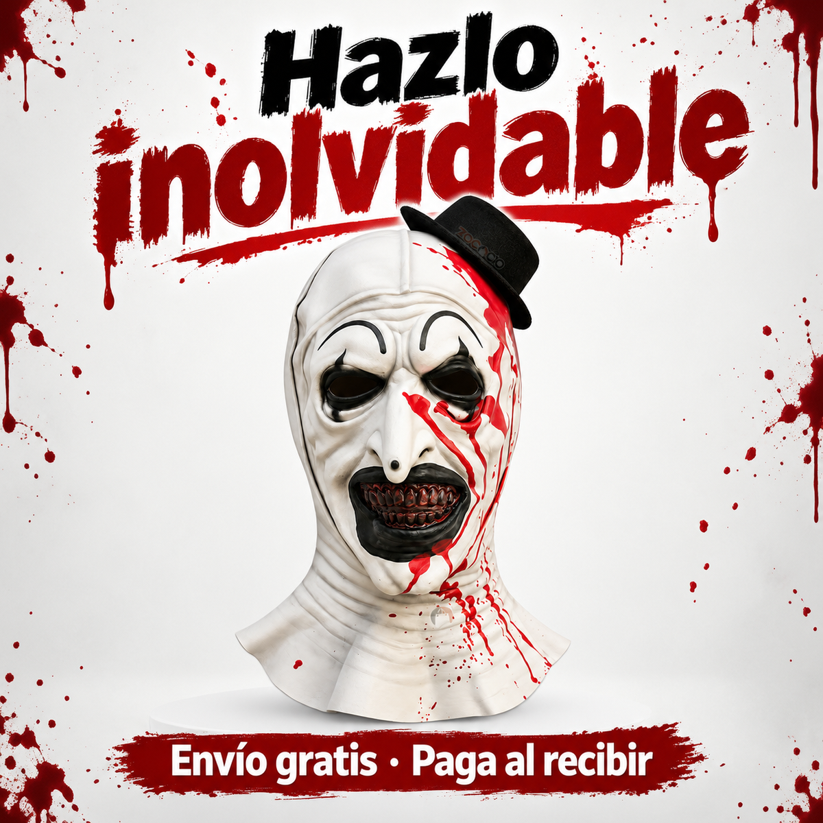 Máscara Art The Clown Terrifier - Terror garantizado