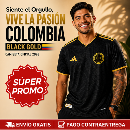 Camiseta Colombia Black Gold™ – La que casi nadie tiene