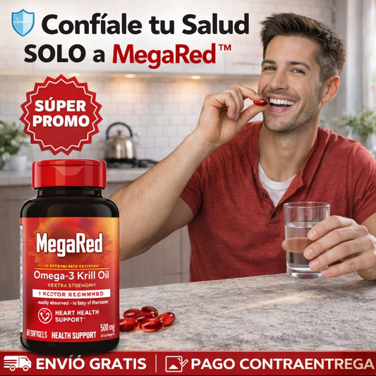 Mega Red Omega 3: ¿Cansado de sentirte agotado y sin fuerza?
