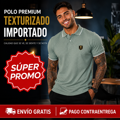 Polo Texturizado - Elegancia premium sin pagar precio de lujo