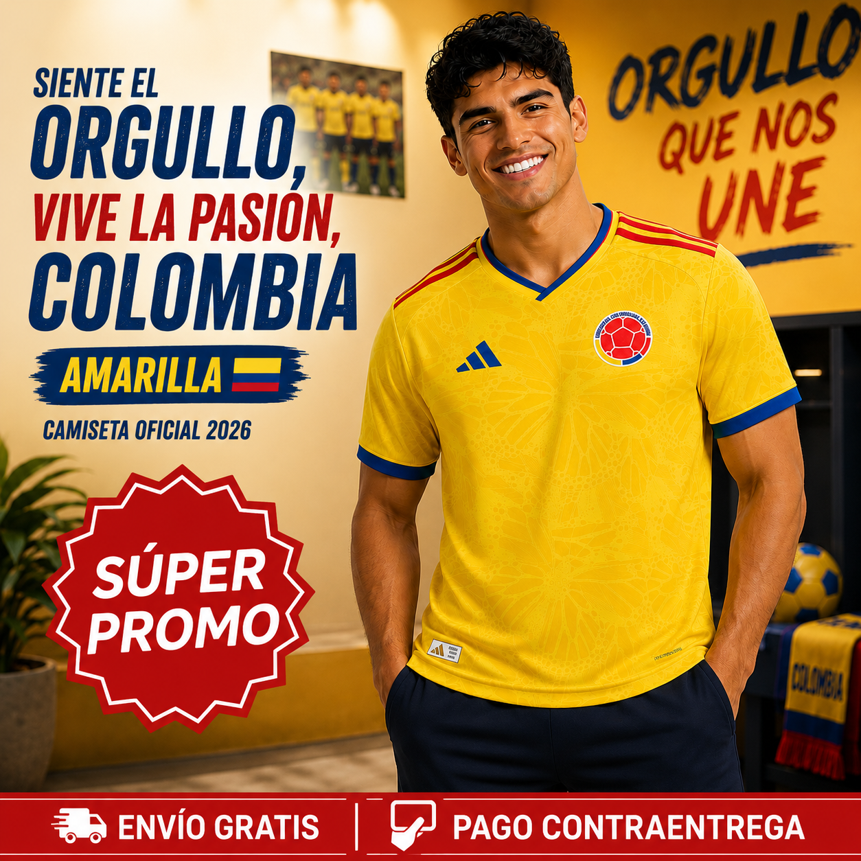 Camiseta Colombia Edición Gabo™ – Siente el orgullo tricolor