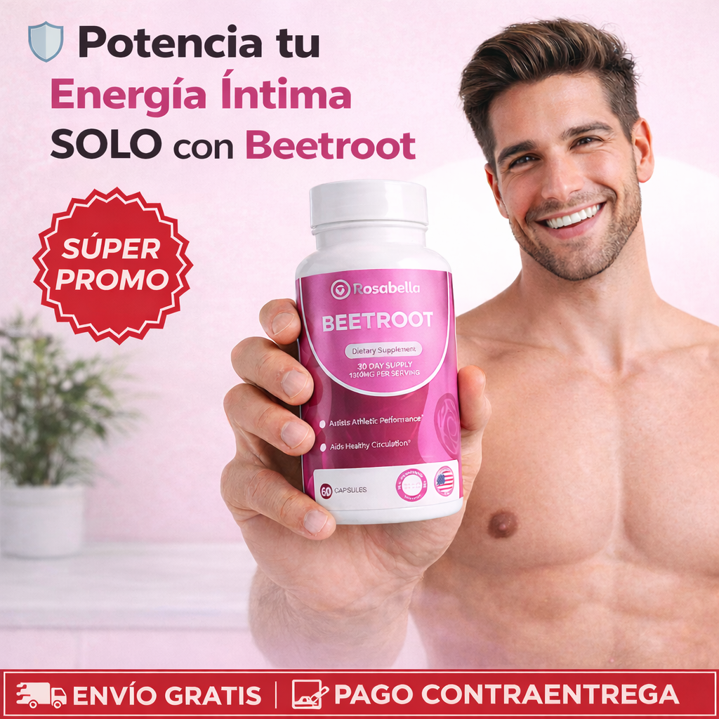 Beetroot Rosabella: Potencia tu circulación y vitalidad sexual.