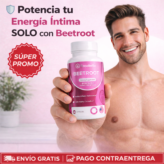 Beetroot Rosabella: Potencia tu circulación y vitalidad sexual.