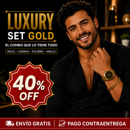Luxury Set Gold - Regalo que combina elegancia y presencia