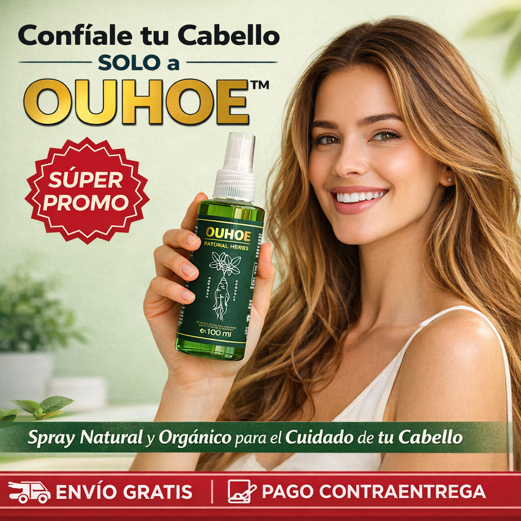 Oferta Especial 2x1: OUHOE™ - Fortalece Raíces y Reduce la Caída del Cabello